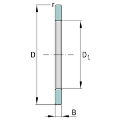 FAG Bearing - GS81118 Bearing 90mm Bore | GS81118_INA