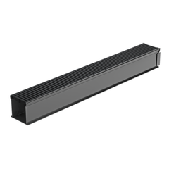 RELN - Rain Drain Trade 1m Complete with Black HeelguardPlastic Grate & Joiner | 001134