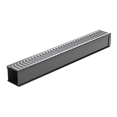 RELN - Rain Drain Trade 1m Complete with Galvanised  Grate & Joiner | 001143