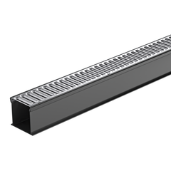 RELN - Rain Drain Trade 3m Complete with Galvanised Grate & Joiner | 001334