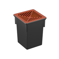 RELN - Series 250 Pit Complete with Terracotta Alum Concave Grate1.59kg | 001379