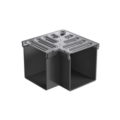 RELN - Rain Drain Trade Corner Complete with Galvanised Steel Grate | 002484