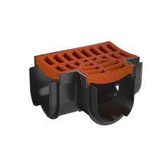 RELN - Storm Drain Tee Piece Complete with Sandstone Plastic Grate | 003123