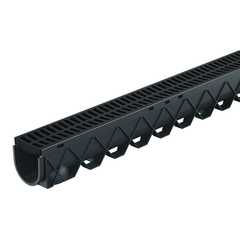 RELN - Series 300 Flat Black Plastic Grate | 000213