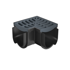 RELN - Storm Drain Corner Complete with Portland Grey Grate | 003402