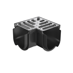 RELN - Storm Drain Corner Complete with 304 Stainless Steel Grate | 003406
