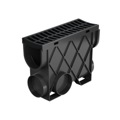 RELN - Storm Drain Slimline Pit complete with Black Plastic Grate | 003430
