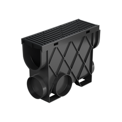 RELN - Storm Drain Slimline Pit complete with Black Plastic Heelguard Grate | 003439