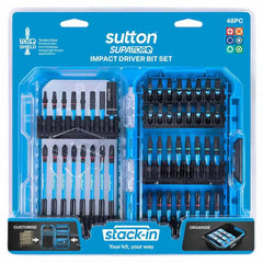 Sutton Tools - Scrdrv Bit S250 Supatorq Insert/power Bits STACK-IN Set 48Pc | S250S48A