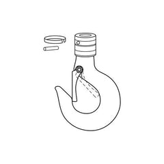 Austlift - L/Block Bottom Hook Set 1.0T | 023810SP