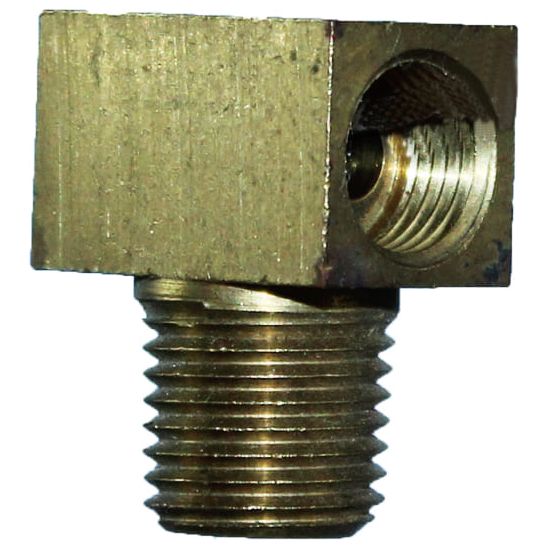 IFS - #61M 1/4 x 1/4 NPT Inverted Flare Mal Br Tee (02-N61M0404) | 02N61M-0404