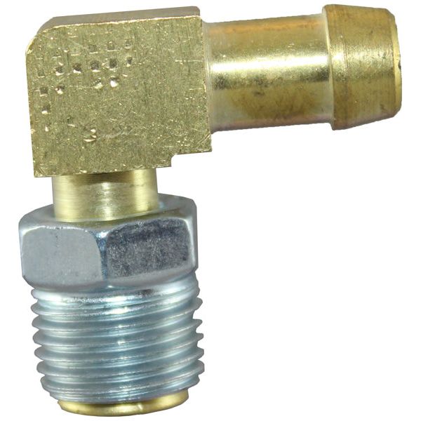 IFS - P6 3/8 Barb X 3/8 Inverted Flare Male Elbow (5/8x18) | 06-I06-0606