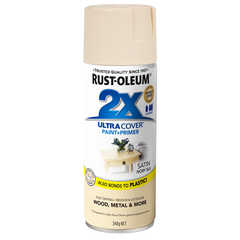 Rust-Oleum  - 2X Satin Ivory Silk - Spray 340g | 276354