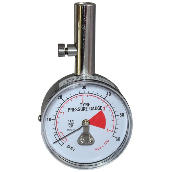 IFS - 50mm Tyre Gauge. Hold On Straight Chuck. 0-60psi | 07-TG012