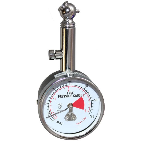 IFS - 50mm Tyre Gauge. Hold On Angled Chuck. 0-60psi | 07-TG032