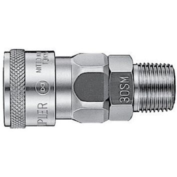IFS - 1/4 Male Stainless Steel Hi-Cupla Socket | 08-NHSS-20SM