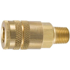 IFS - 1/4 NPT Male US Industrial Coupling. 1/4 Body (brass) | 08-P240M4