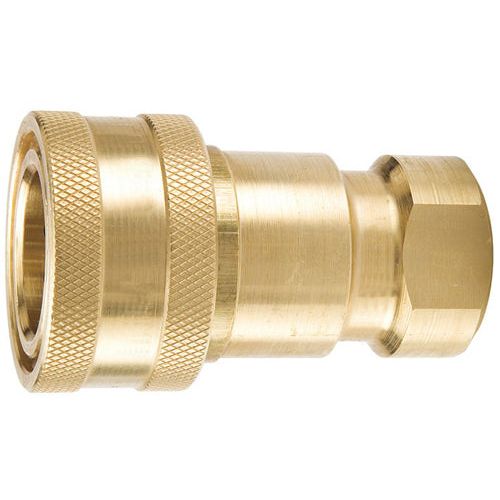 IFS - BH4-60 Brass 1/2 Double Shut Off Coupler | 08-PBH4-60