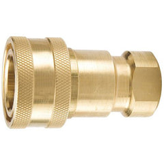 IFS - Brass 1/4 Double Shut Off Coupler For Steam Cleaners | 08-PBH2-60-493