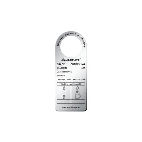 Austlift - G80/G100 Chain Single Chain Sling SWL S/Steel Tag | 100100