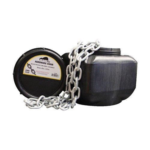 Beaver - Chain General Link Self Colour 25kg Drumpack 8mm Approx 22M | 100108P