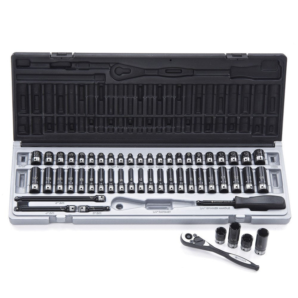 Dual Action - DASET2-53PCE 6PT 1/4"Dr Set - Carton (4)