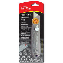 Ultra-Lap Silver Fixed Knife w/Thumlock - Carded