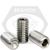 Brighton Best - #0-80x1/16" - IMPERIAL 304 GRUB (SOCKET SET) SCREW CUP POINT UNF | 102001