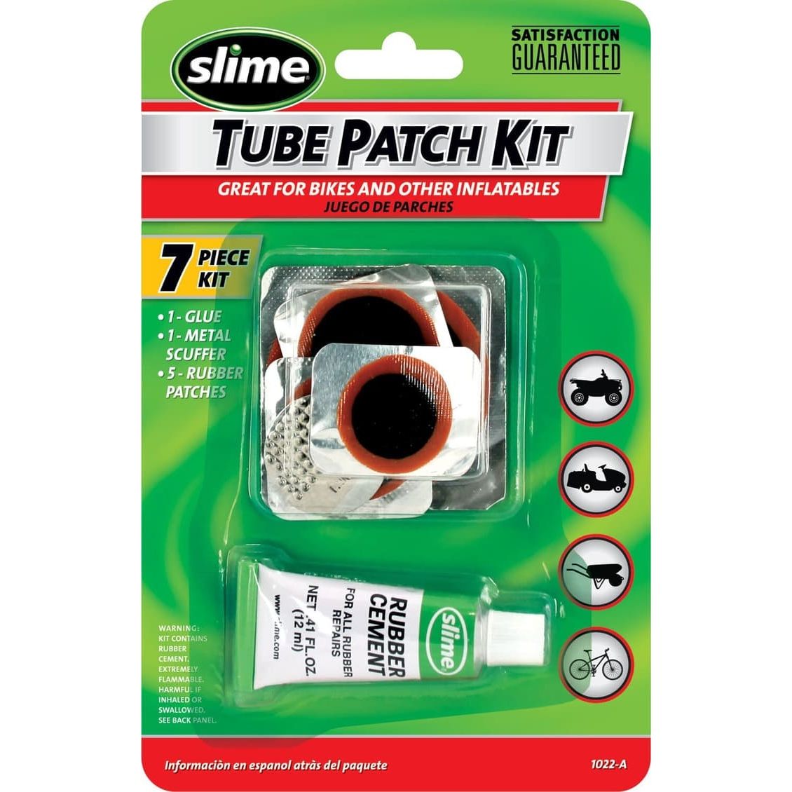 Slime - Rubber Tube Patch Kit C/W Glue | 1022-A