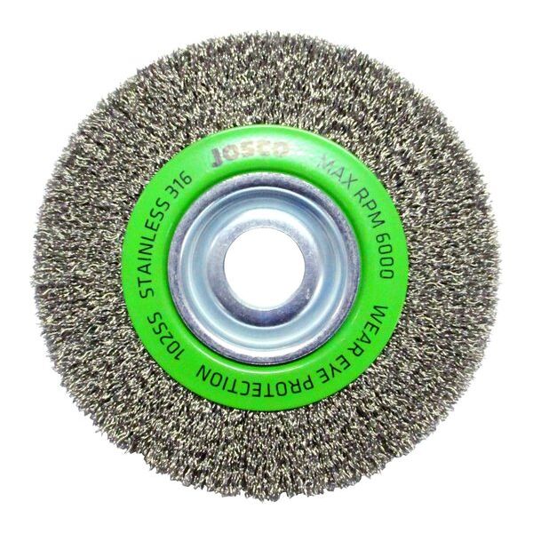 Josco - Brush Wheel CR 150 x 25 x MB 0.35 Stainless 316 | 102SS