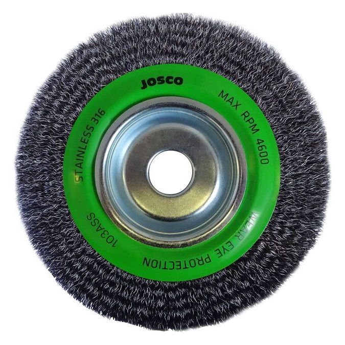Josco - Brush Wheel CR 200 x 19 x MB 0.35 Stainless 316 | 103ASS