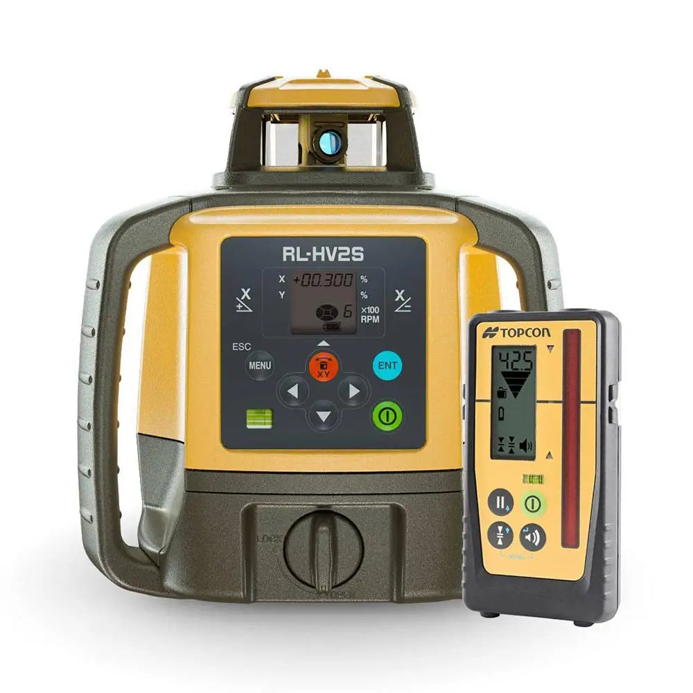 Aptella - Topcon RL-HV2S Dual Grade Rotating  Laser (Rechargeable PREMIUM - LS100D Receiver) | 1051612-22