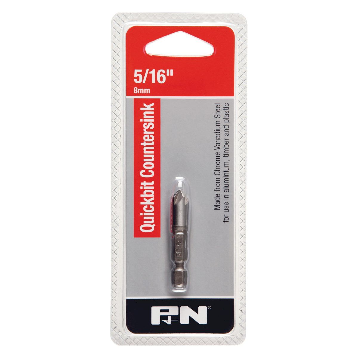 P&N - Countersink Crv Quickbit Rose Head Hangpack 8mm P&N | 105CSR080
