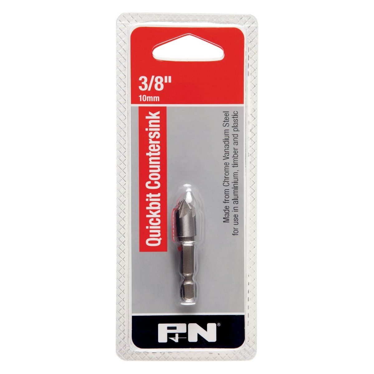 P&N - Countersink Crv Quickbit Rose Head Hangpack 10mm P&N | 105CSR100