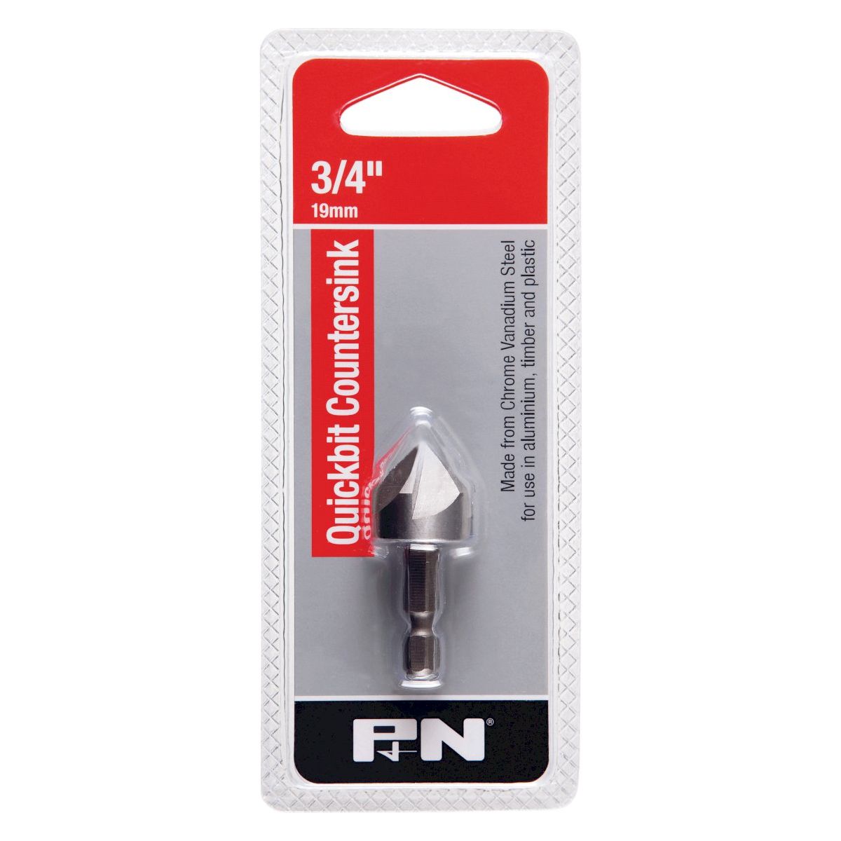 P&N - Countersink Crv Quickbit Rose Head Hangpack 19mm P&N | 105CSR190
