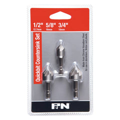 P&N - Countersink Crv Quickbit Rose Head Set 3Pc P&N | 105CSRSET