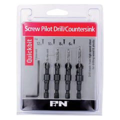 P&N - Drill Hss & Countersink Quickbit Eco Set 4Pc P&N | 105SDC000