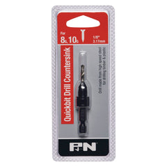 P&N - Drill Hss & Countersink Quickbit Hangpack 1/8In 8/10G P&N | 107B31250