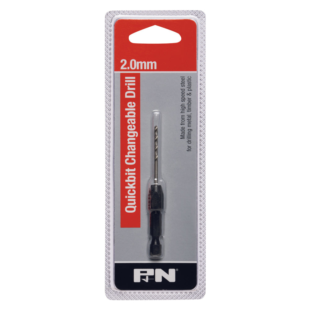 P&N - Drill Holder Hex-Shk Quickbit & Jobber Hss Hangpk 2.0mm P&N | 107B50020