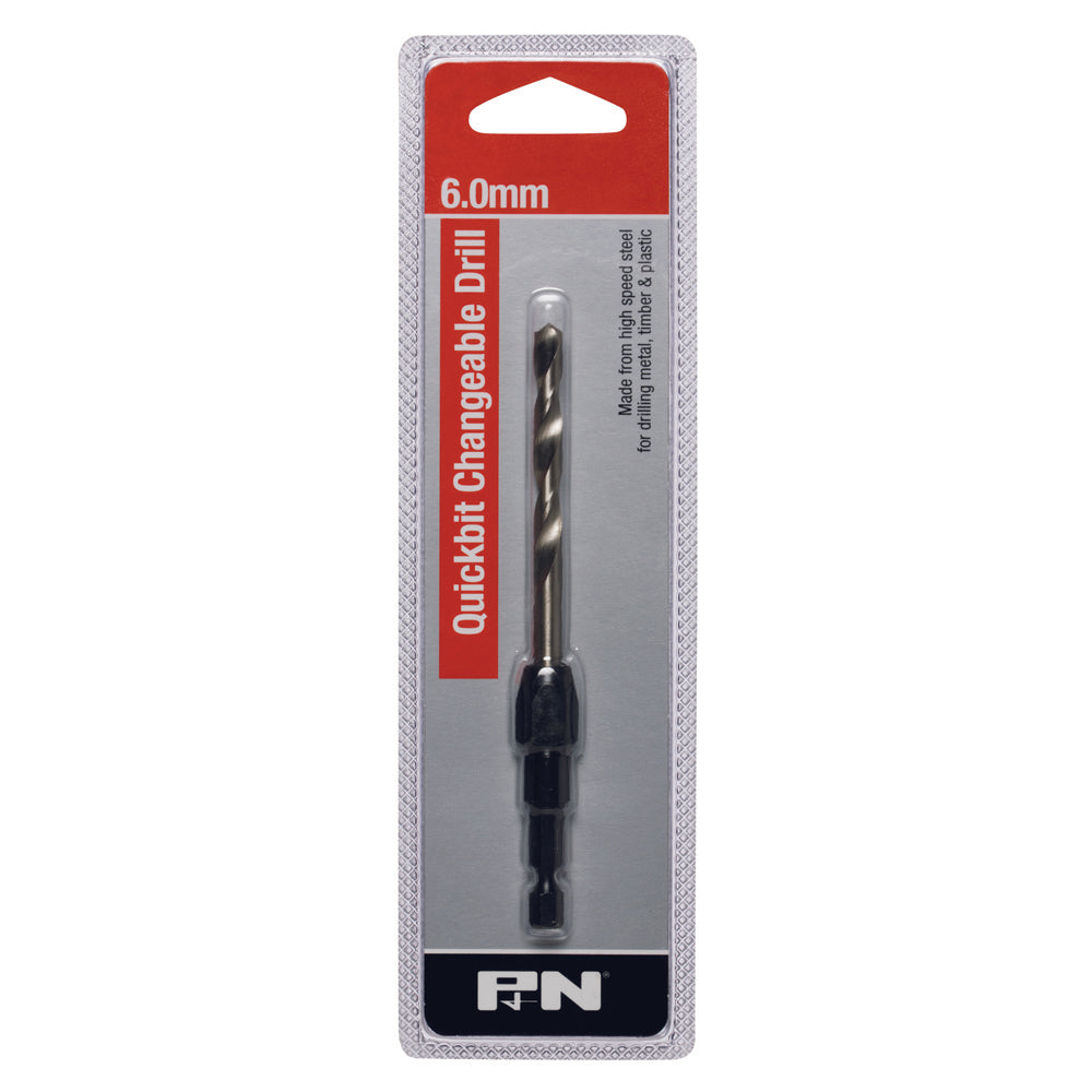 P&N - Drill Holder Hex-Shk Quickbit & Jobber Hss Hangpk 6.0mm P&N | 107B50060
