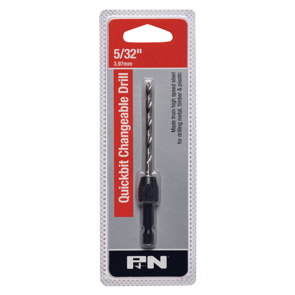 P&N - Drill Holder Hex-Shk Quickbit & Jobber Hss Hangpk 5/32In P&N | 107B51563