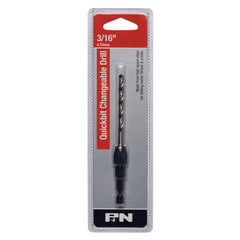 P&N - Drill Holder Hex-Shk Quickbit & Jobber Hss Hangpk 3/16In P&N | 107B51875