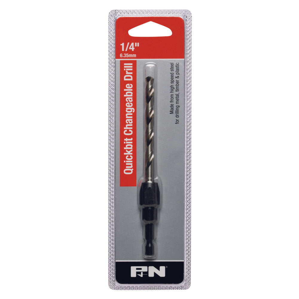 P&N - Drill Holder Hex-Shk Quickbit & Jobber Hss Hangpk 1/4In P&N | 107B52500