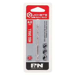 P&N - 10.0mm Drill Hex Shank HSS Quickbit Hangpack | 107B80100