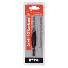 P&N - 1/8" Drill TCT & Countersink TCT Quickbit Hangpack 8g | 107DC0008
