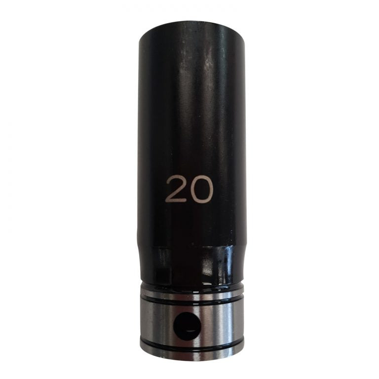 Action 20mm 1/2" Drive 6-point Metric Deep Thin Wall Impact Socket