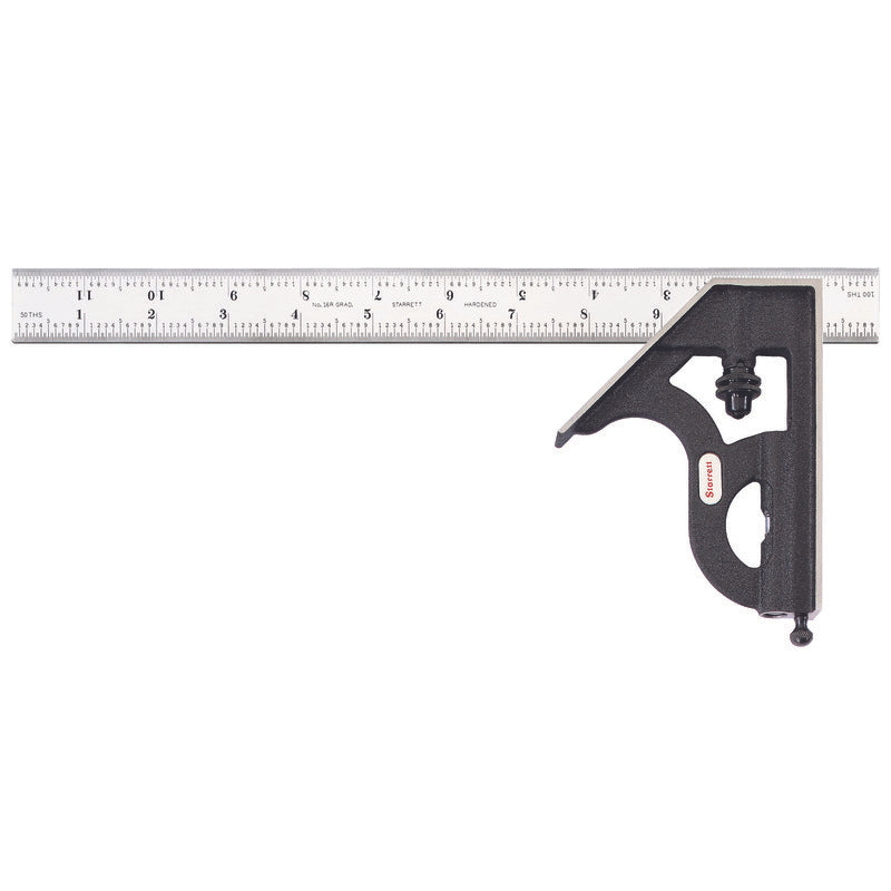 Starrett - 11h-12-4rcombination Square Cast Iron Head 12in 16r Grad | 11h-12-16r