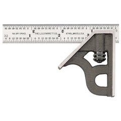 Starrett - Combination Square Cast Iron Head 4in 4r Grad | 11h-4-4r