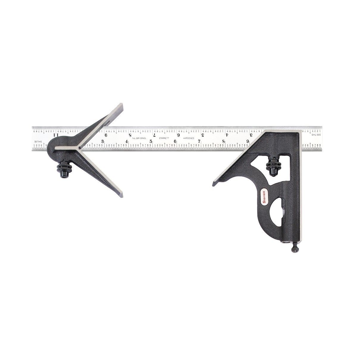 Starrett - Combination Square Cast Iron Heads 18in 16r Grad | 11hc-18-16r