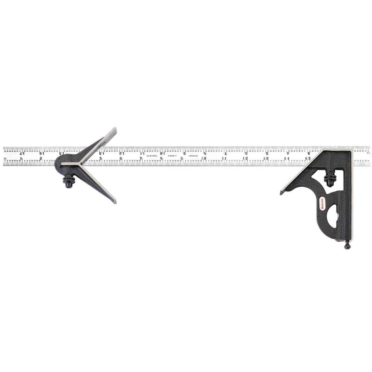 Starrett - Combination Square Cast Iron Heads 18in. 4r Grad | 11hc-18-4r